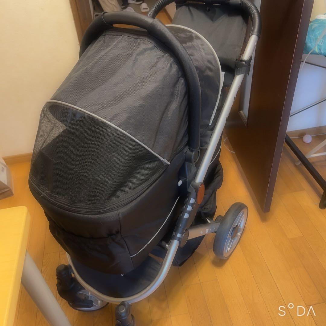 ピッコロカーネ タント2 ブラック ペットカート 美品 多頭用 折りたたみ