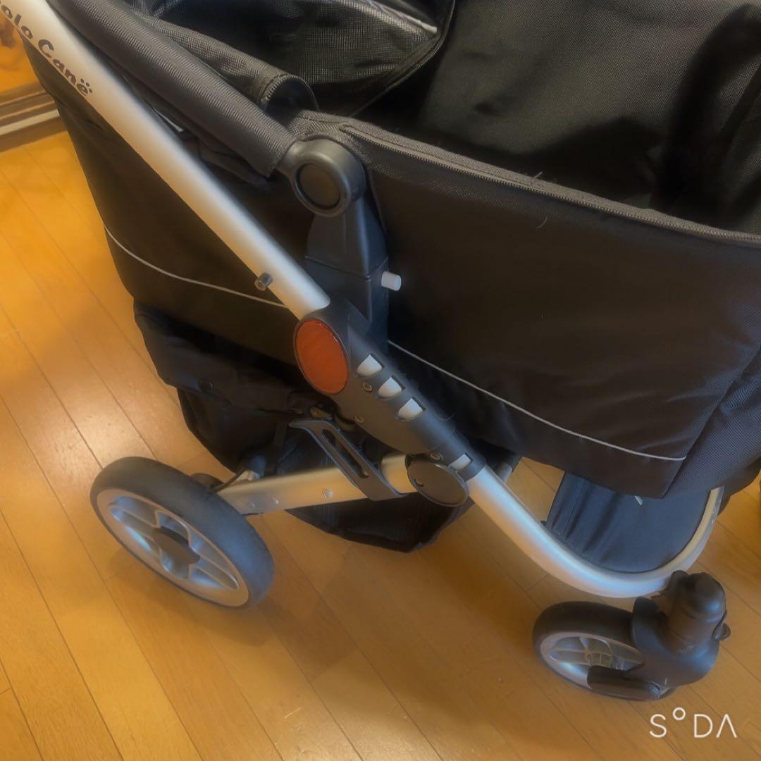 ピッコロカーネ タント2 ブラック ペットカート 美品 多頭用 折りたたみ