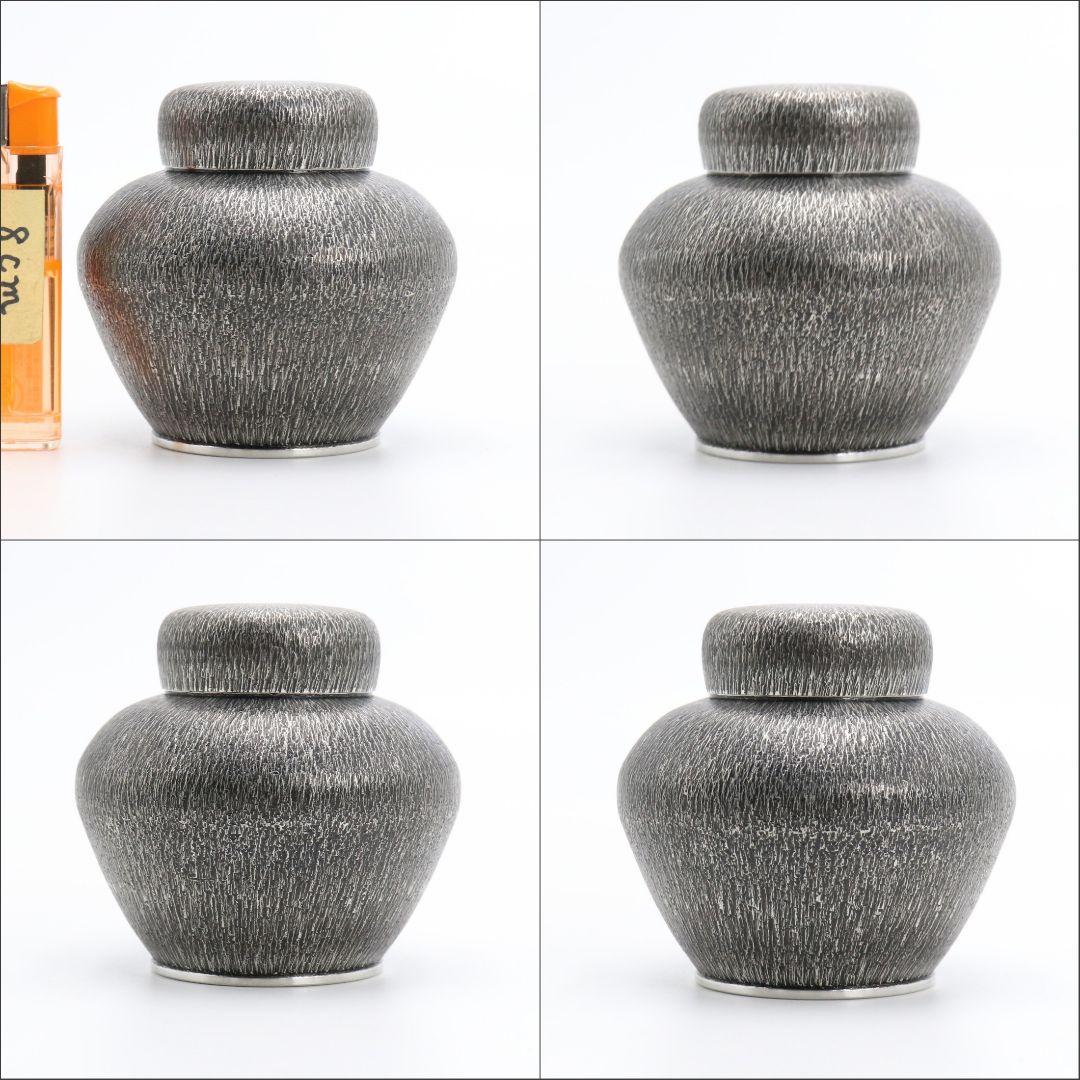 錫製 茶器揃 急須 茶壷 茶合 茶托 本錫 煎茶道具　IL470　1FB6