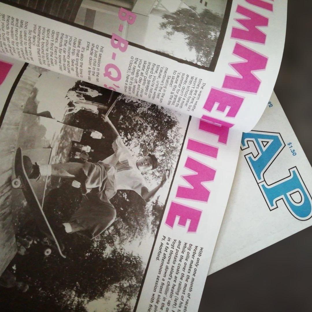 SLAP skateboard magazine THRASHER　Ollie