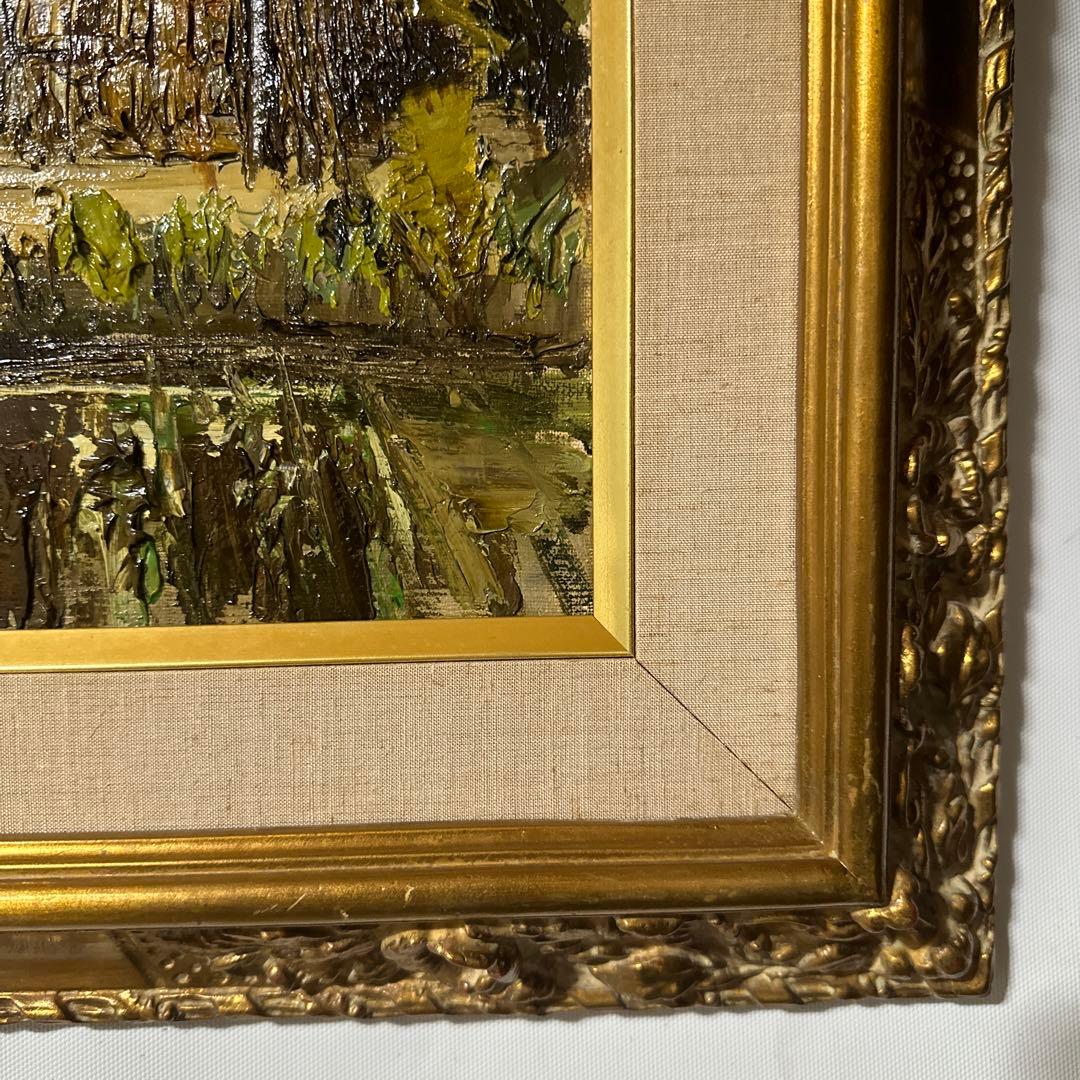 作家作品　若林茂佳　晩秋の信濃路　肉筆　油彩　絵画　価値あり　真作保証