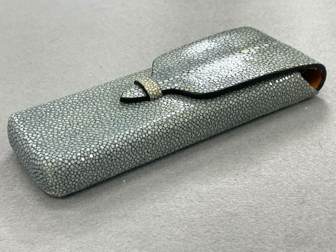 【希少素材•未使用】GANZO ガンゾ スティングレイ ガルーシャ　ペンケース