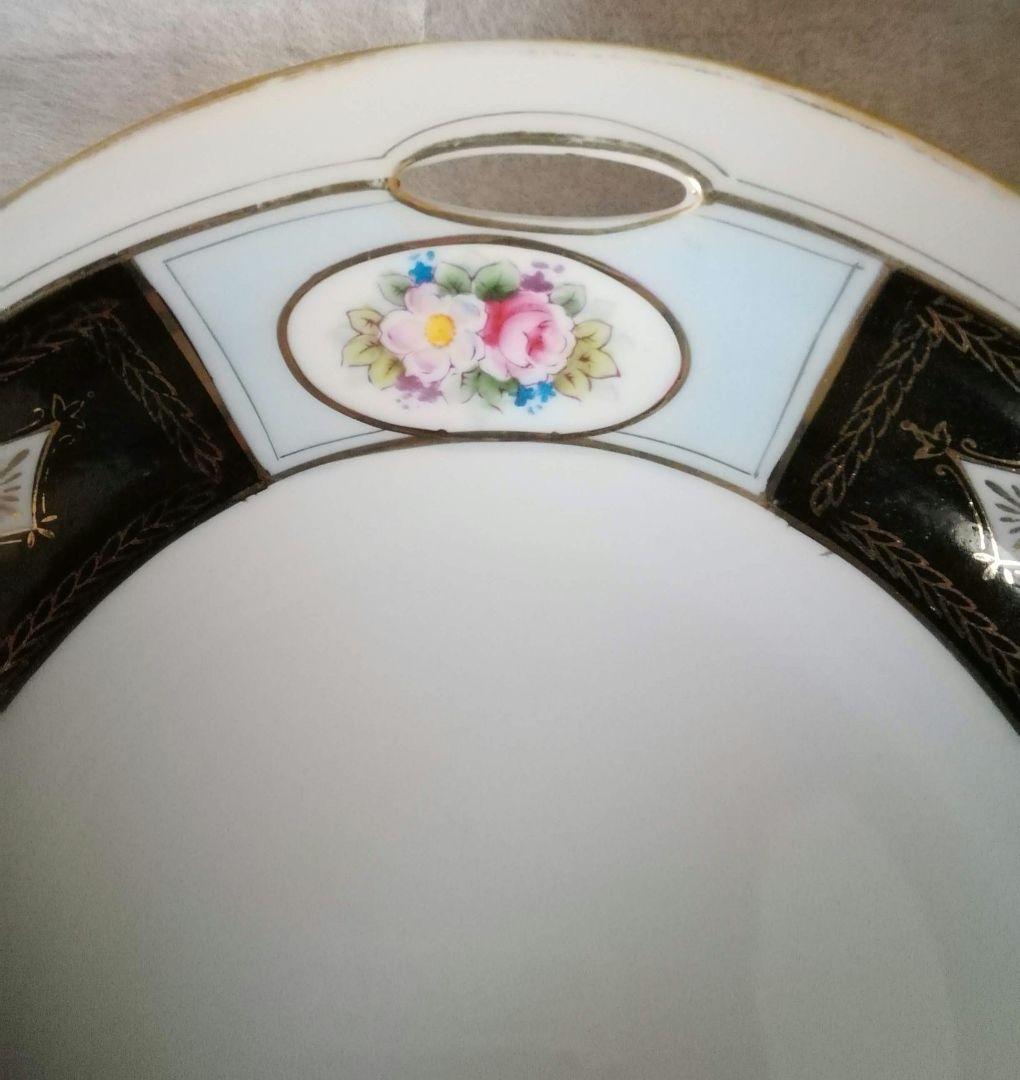 オールドノリタケ　コンポート　M-JAPAN印　里帰り美品　ハンドペイント