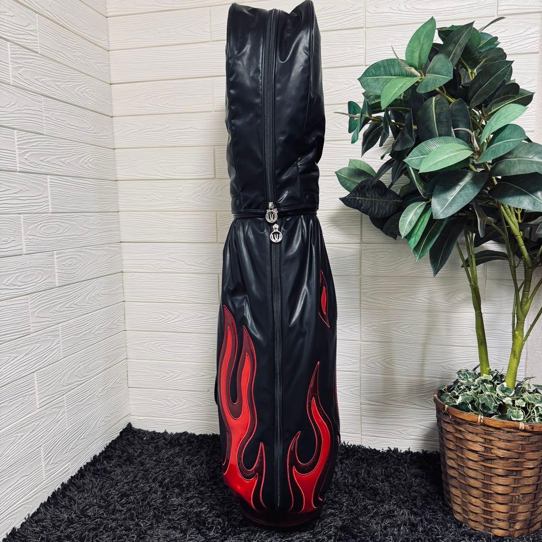 MIEKO UESAKO SPORTS キャディバッグ ファイヤー 炎