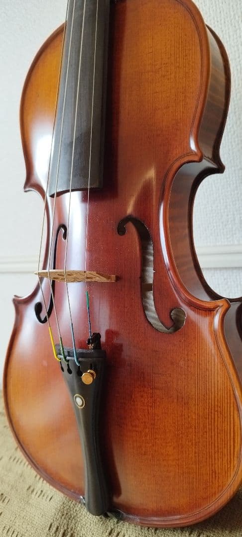 【極美品】美しい虎杢 バイオリン4/4 工房製 ケース付