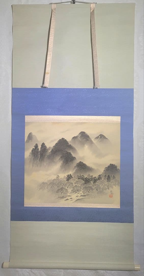 佐藤耕寛　風景画　山水画　箱無　書画、骨董品、美術品