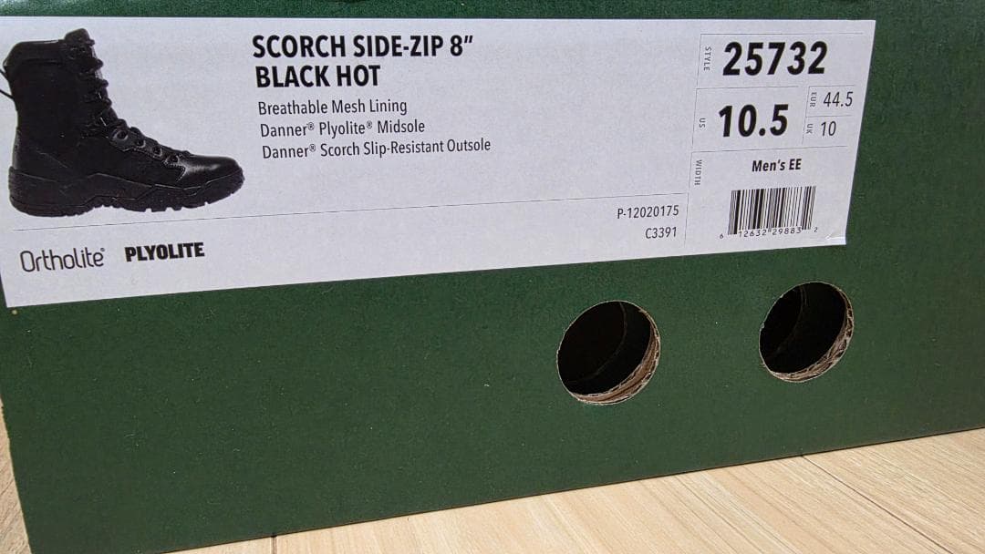 個人装備 Danner Scorch Side-Zip 8 Black Hot 28.5