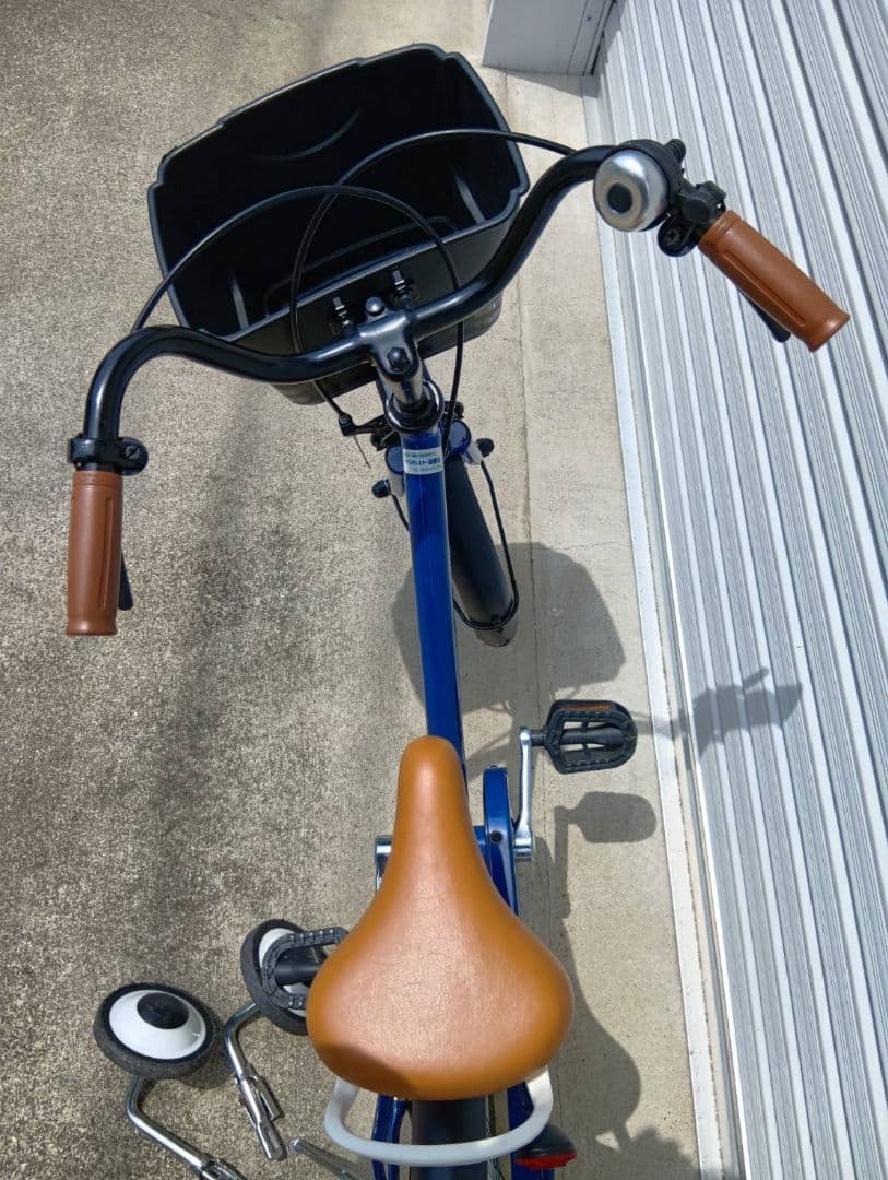 補助輪　自転車　ブルー　青　16インチ　男の子　女の子　→引取り限定(岐阜県)