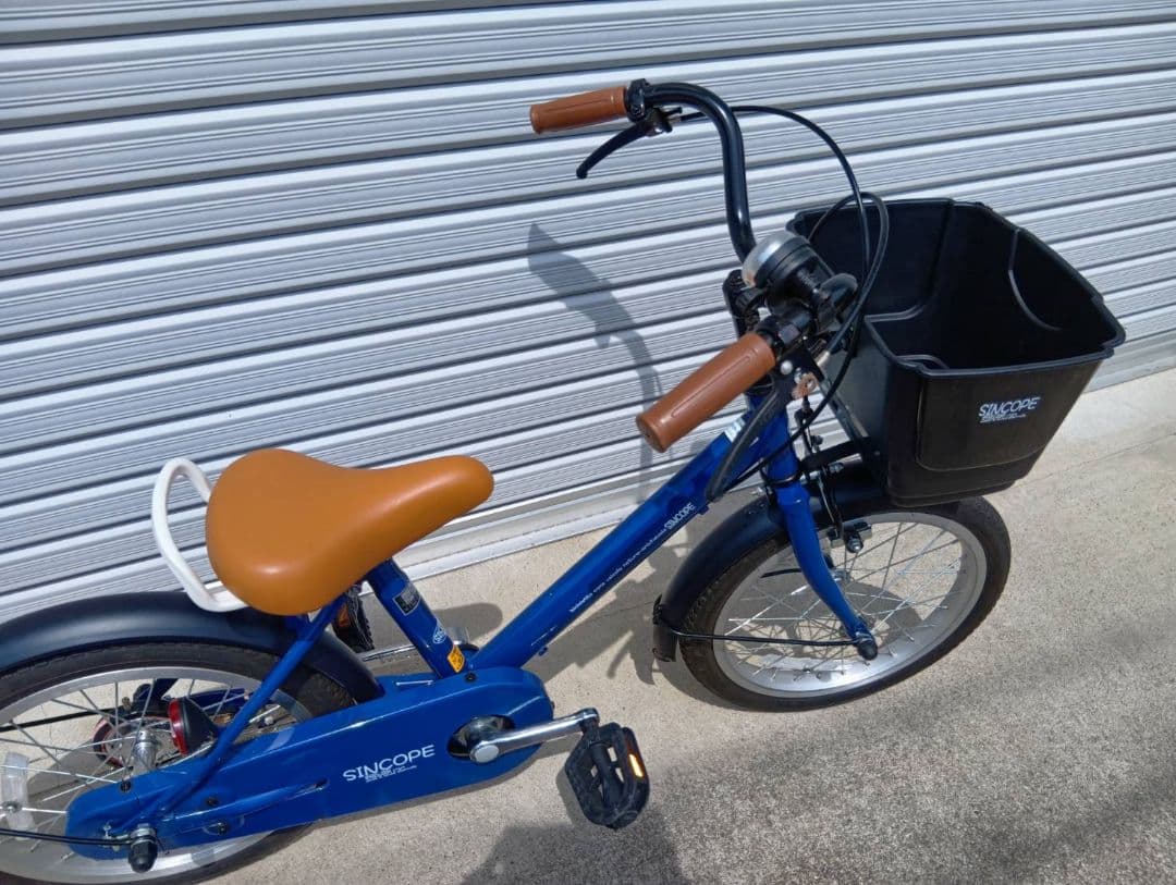 補助輪　自転車　ブルー　青　16インチ　男の子　女の子　→引取り限定(岐阜県)
