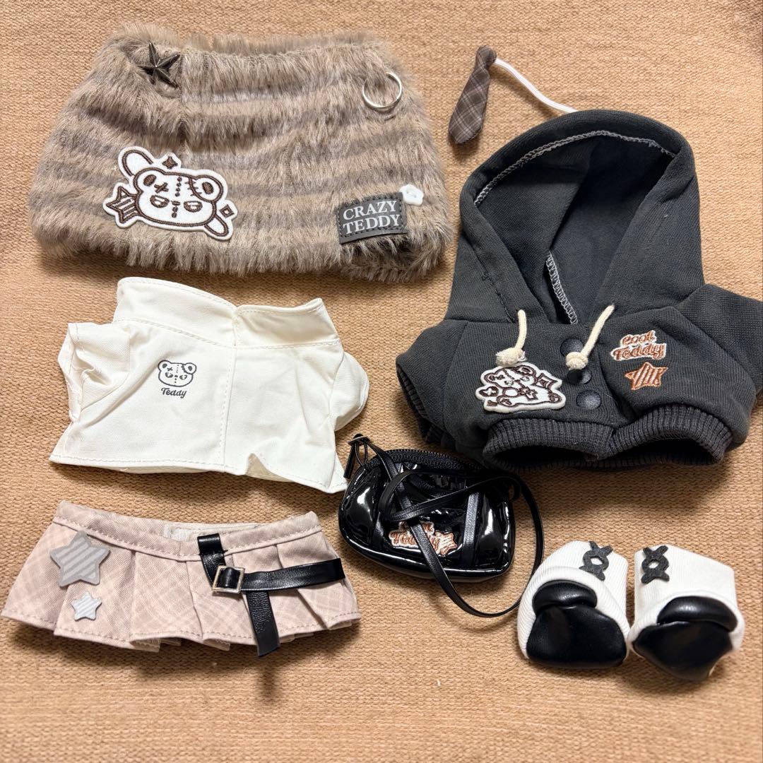新品♡ぬいぐるみ服20cm 着せ替えぬい ぬい活 パンク 3着まとめ