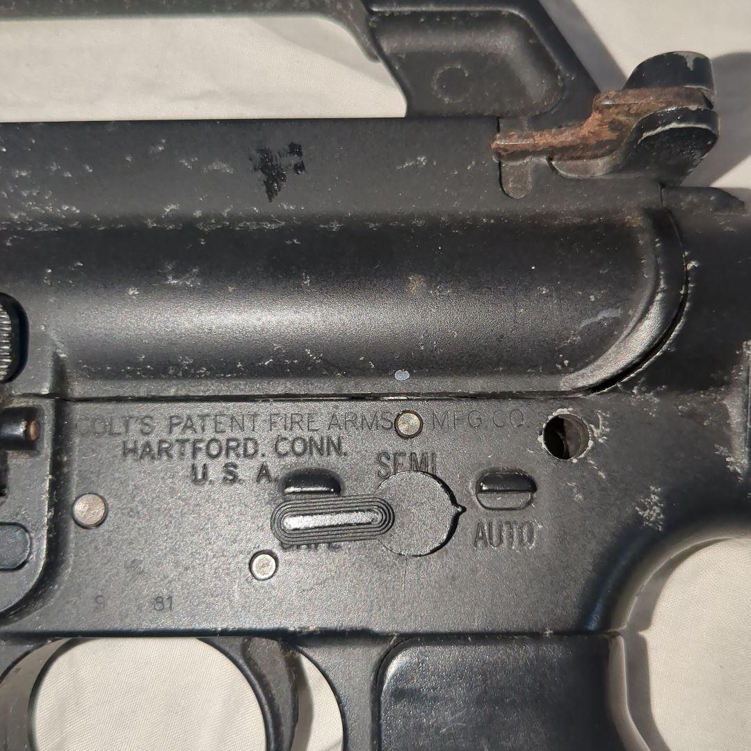 推定マルシン製　亜鉛合金製　xm177e2 モデルガン　実物マガジン付　ジャンク