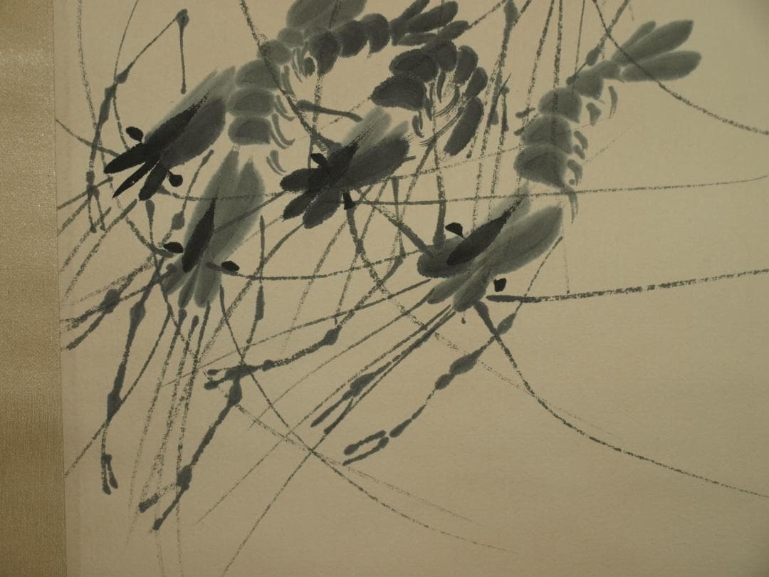 董市仕入れ品　中国時代の掛軸激安骨董品　肉筆保証　博物館 BD174A10-3