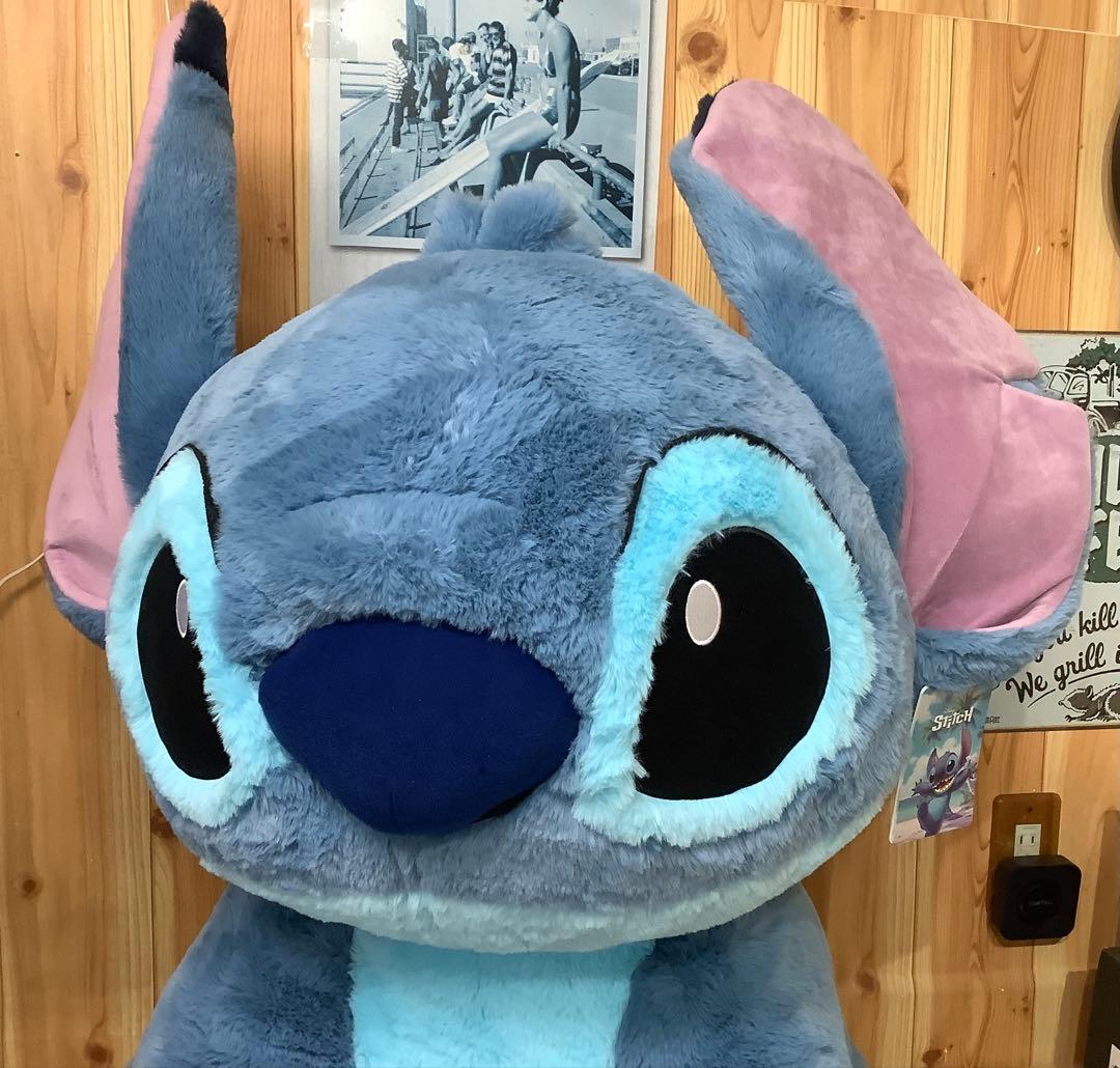 ★未使用品★スティッチ 特大ぬいぐるみ ブランケット付き 　●292