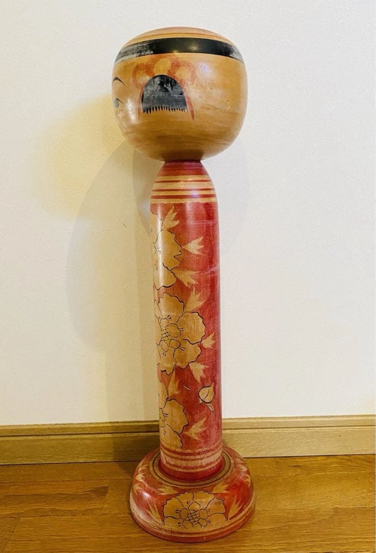 中古　こけし　日本　人形　木製　特大　本多伸夫　55cm コレクション　伝統