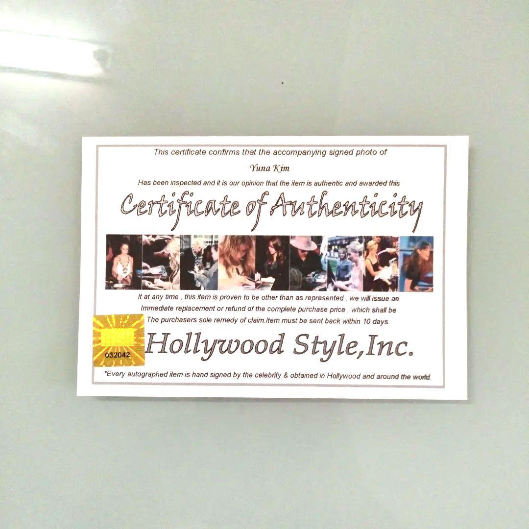 セール中…キム・ヨナ直筆サイン入り2Lサイズ写真…