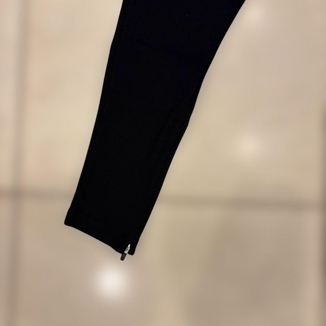 CRONOS スリムフィットパンツ　ブラック