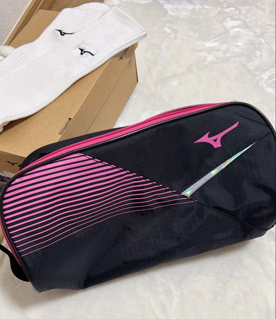 Mizuno バレーシューズ 24.0＊ハイソックスとシューズケース＊お値下げ