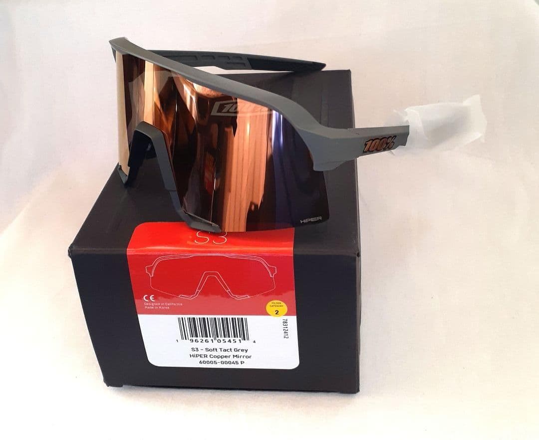 新モデル 100% S3 グレイ コッパー ワンハンドレッド サングラス
