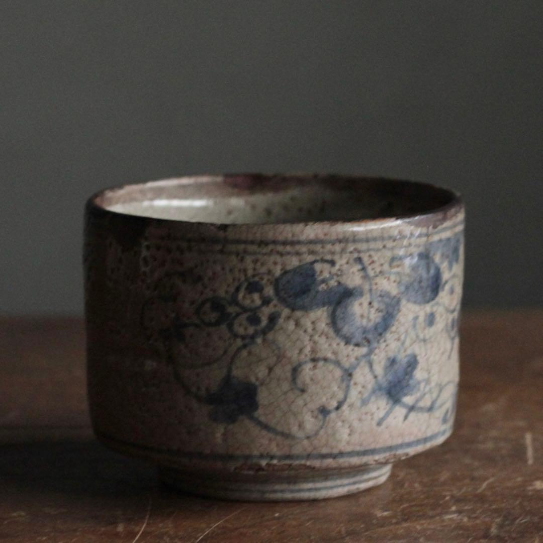 呉州染付 筒茶碗 中国美術 古美術 古道具 アンティーク茶道具