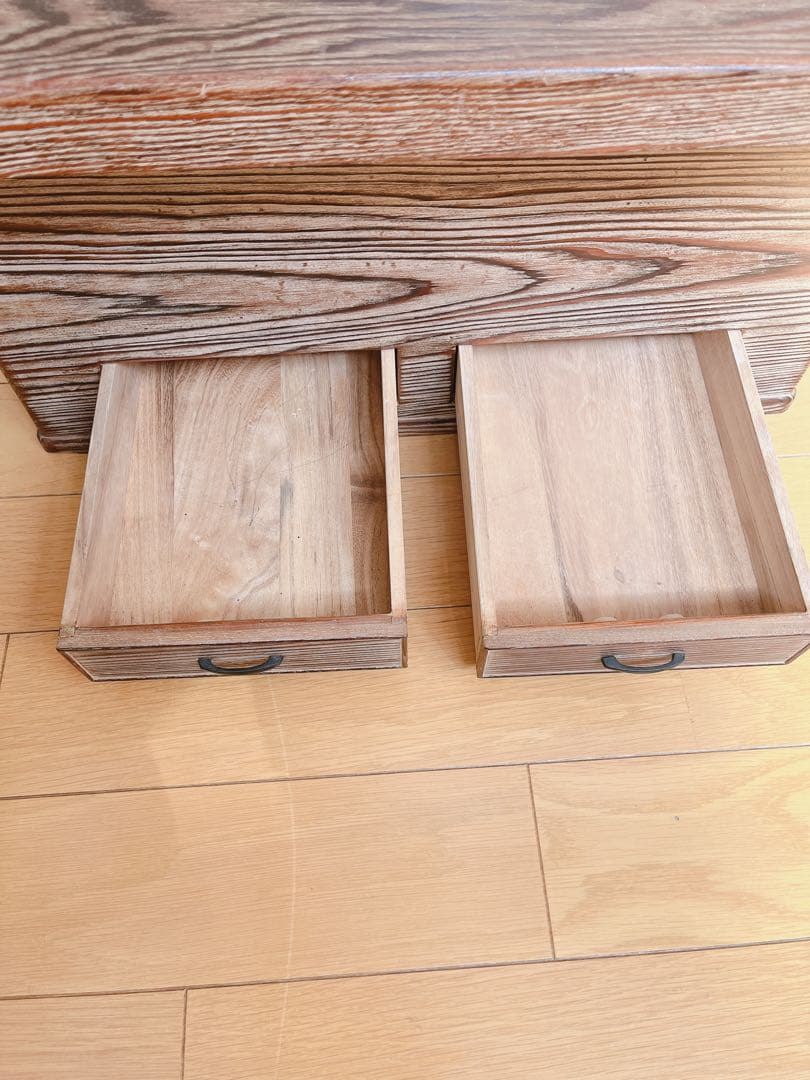 火鉢❁長火鉢　けやき　木製