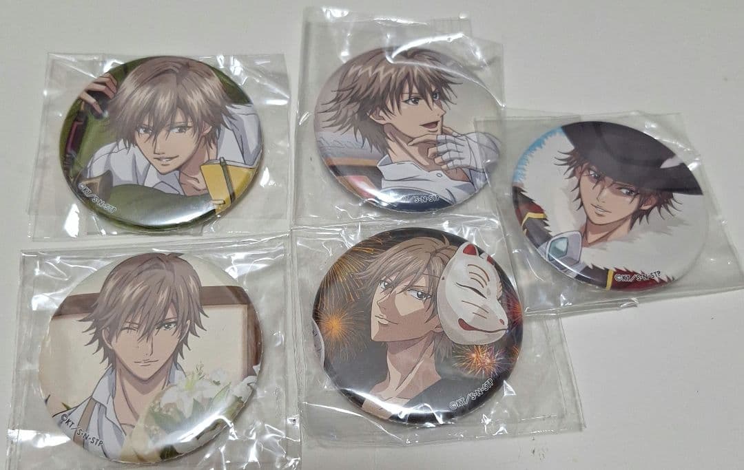 テニスの王子様 くつろぎコレクション 缶バッジ 白石蔵ノ介 5点 セット