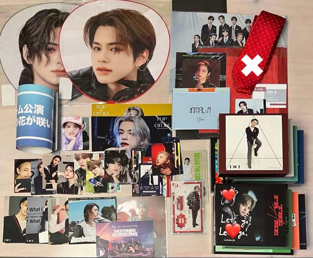 INI 松田迅　うちわ　アクスタ　トレカ　ジャケ写　特典BOX まとめ売り