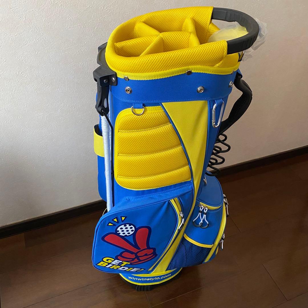 新品 未使用 スマイリーデザイン ゴルフバッグ