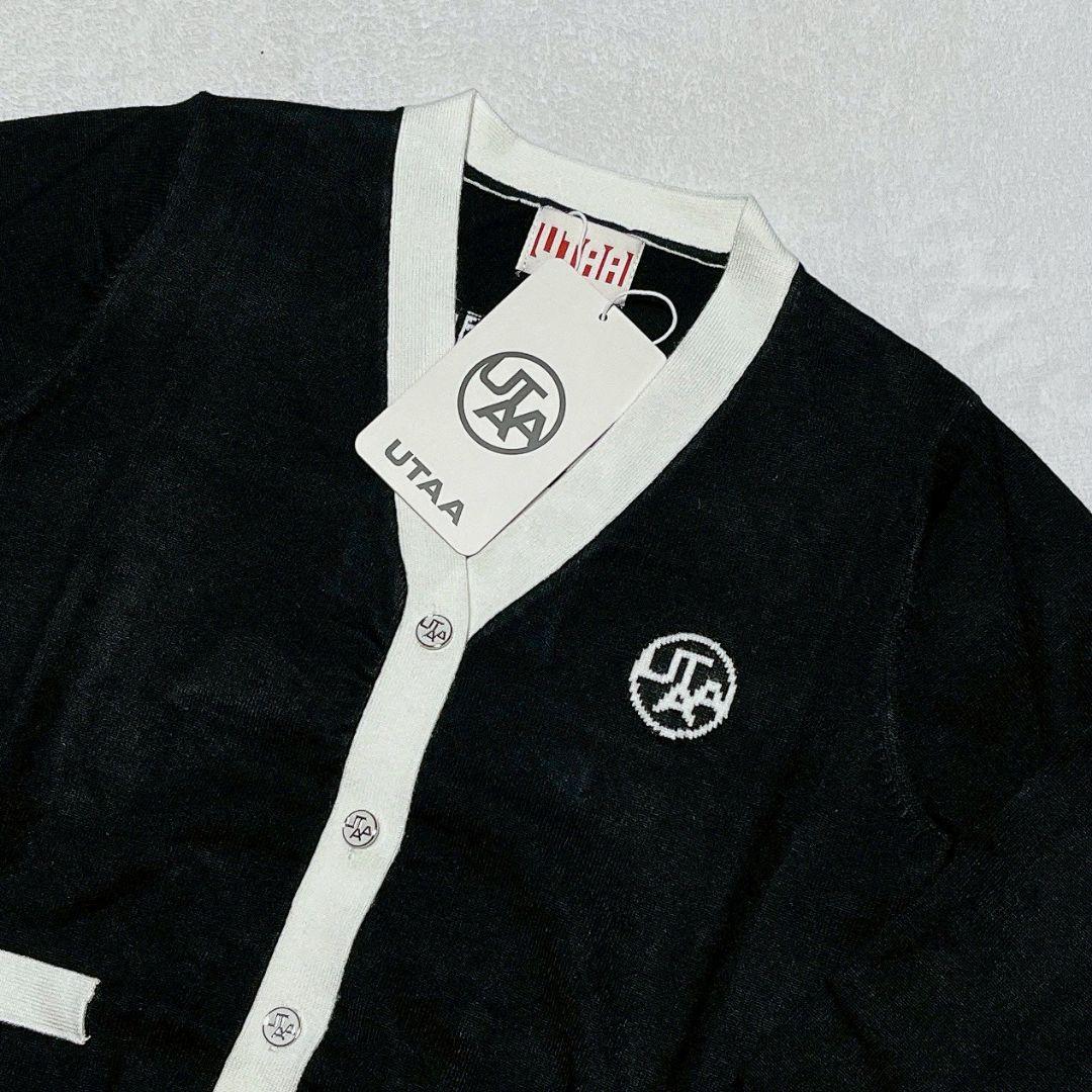 新品　UTAA　ユタ　ゴルフ　カーディガン　ブラック　M　レディース