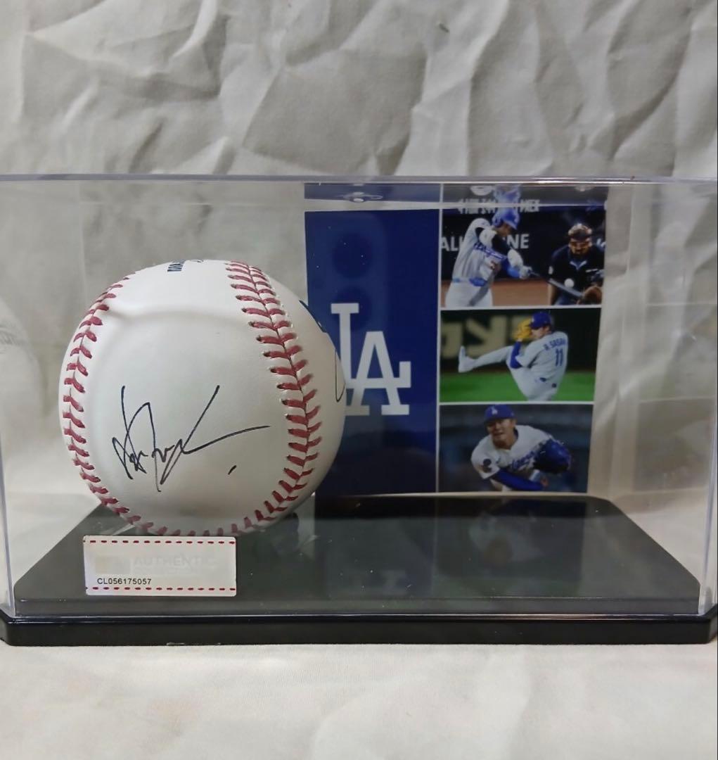 MLB公式球 直筆サイン3名 大谷翔平 佐々木朗希 山本由伸 ケース付