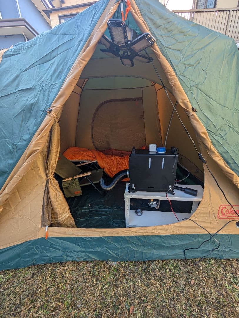 コールマンCUBICDOMEPLUS FFヒーター安全快適テント