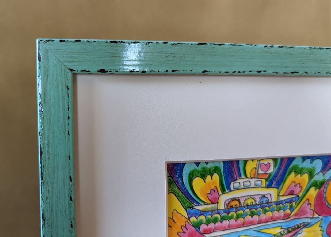 【パラダイス】 イルカ くじら ヒーリングアート 愛  虹 インテリア