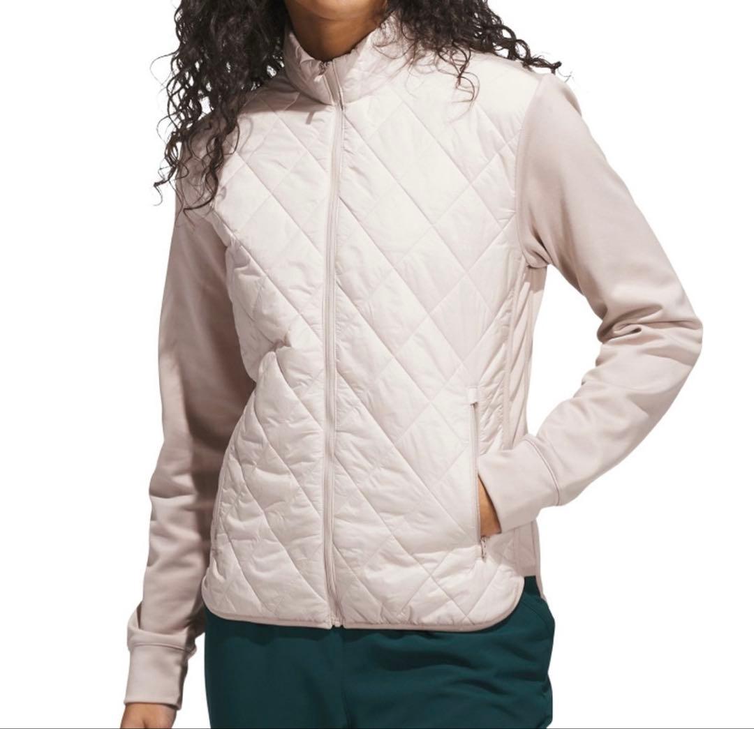 新品試着のみ:adidas2025AWキルトジャケット&ニット帽