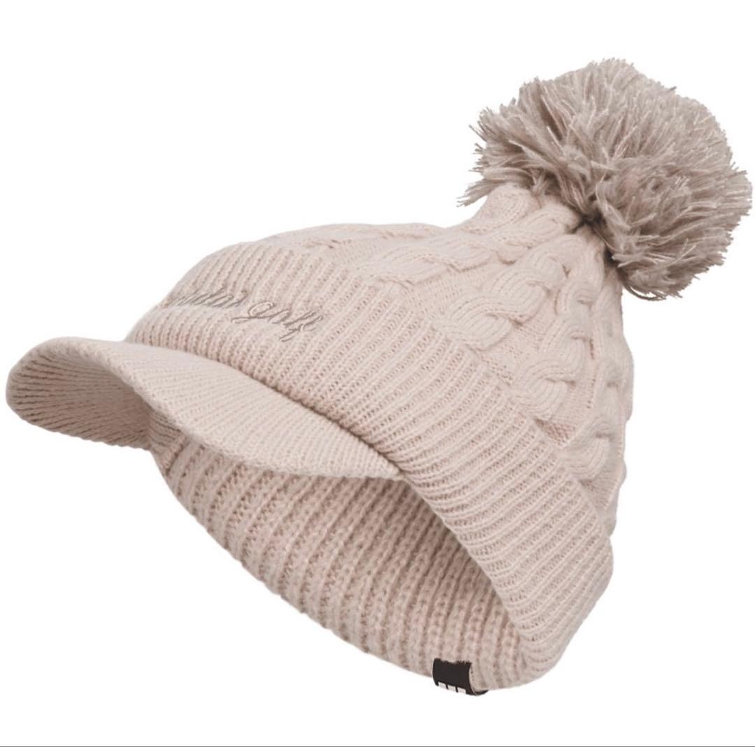 新品試着のみ:adidas2025AWキルトジャケット&ニット帽