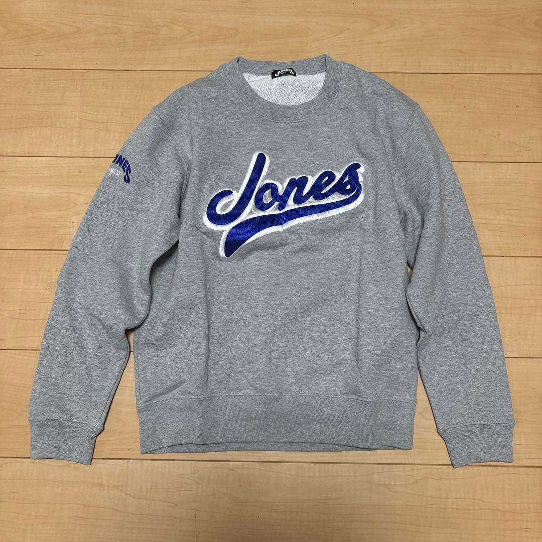JONES × BEAMS GOLF / 別注 ロゴ刺繍 クルースウェットシャツ