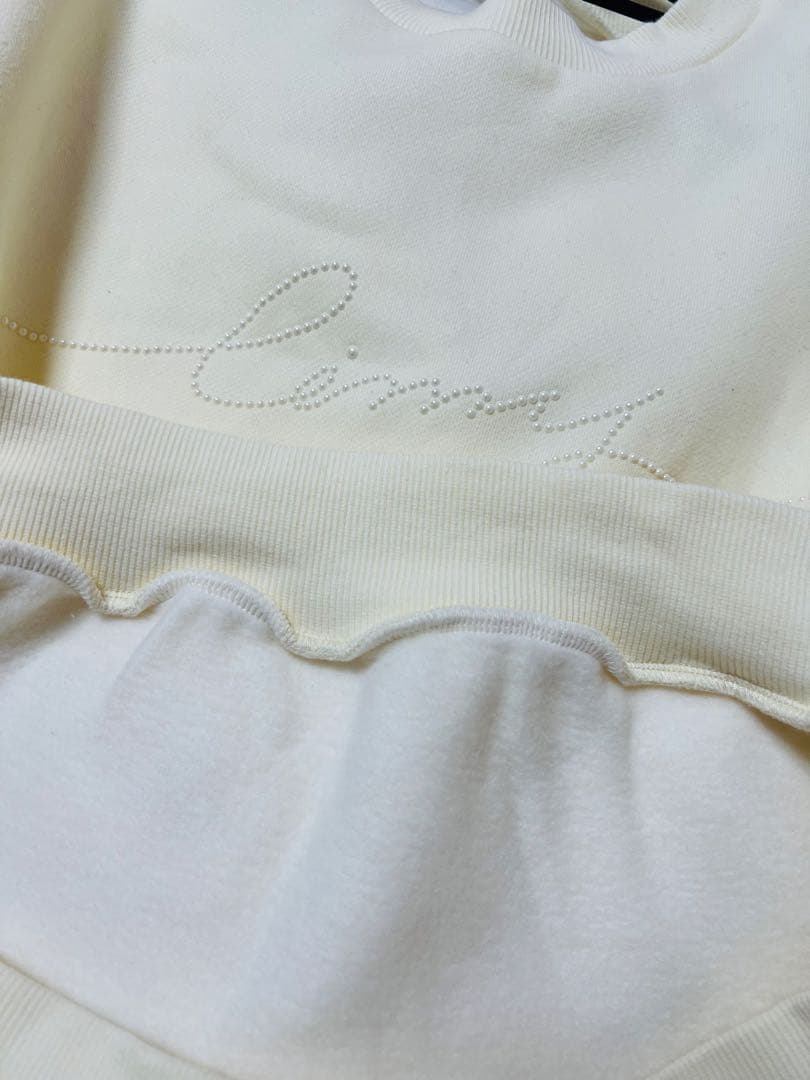 EIMY GOLF スウェット パール付シャツ スカート 靴下 ゴルフ4点セット