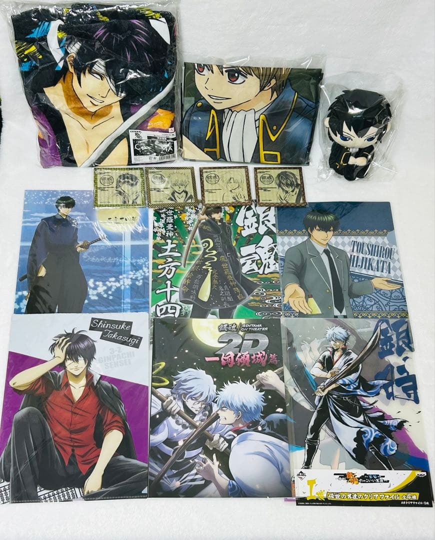 銀魂 高杉晋助 ビックタオル たたみ風コースター土方十四郎 おすわり ぬいぐるみ