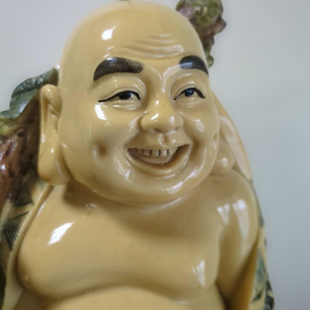 骨董 布袋 ほてい 中国 縁起物 仏像 置物 レトロ 美品 飾り 七福神