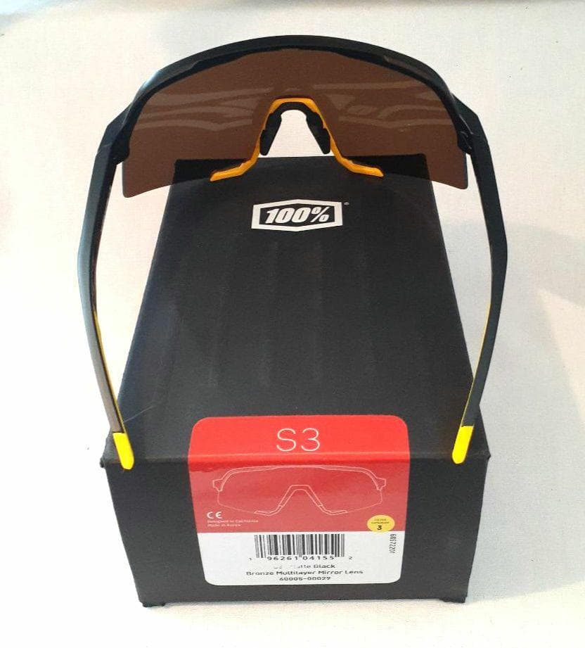 売約済み 100% S3 ブラック ブロンズ ワンハンドレッド サングラス