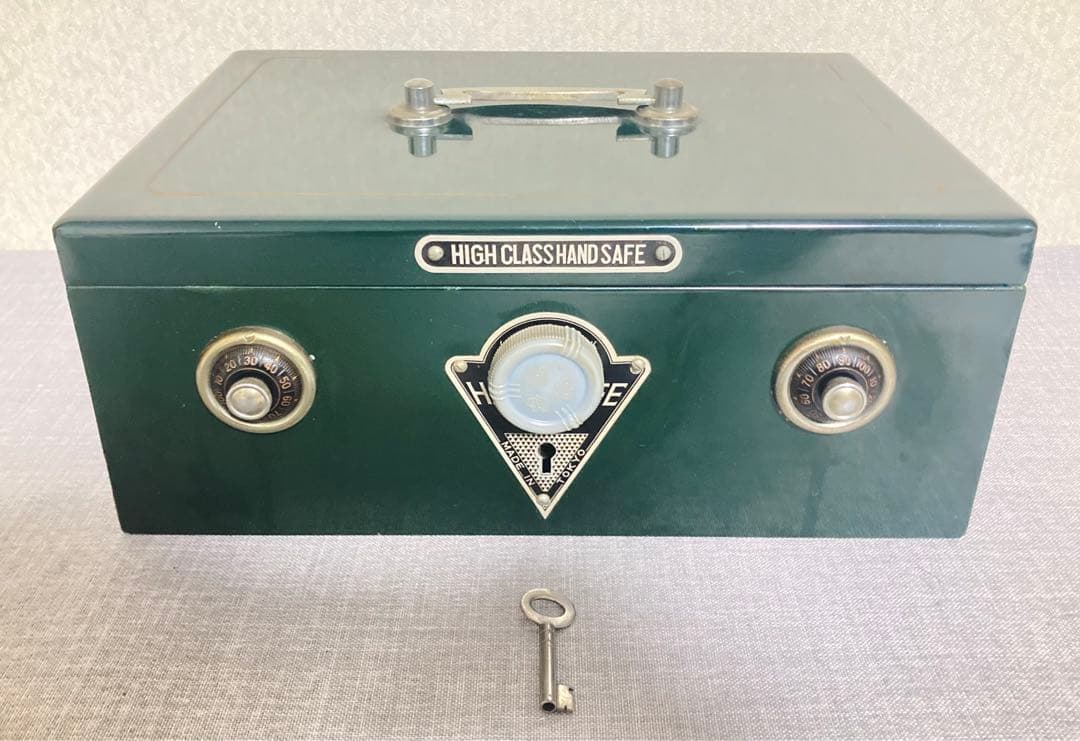 超超超激レア ALPS 手提げ金庫 鍵あり昭和レトロ アンティーク ヴィンテージ