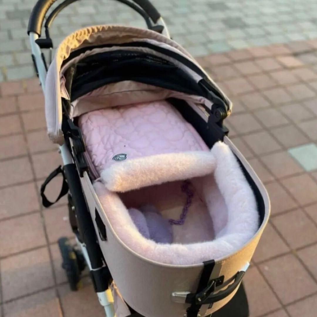 【新品】ハリースペット　バシネットDORM チークピンクL