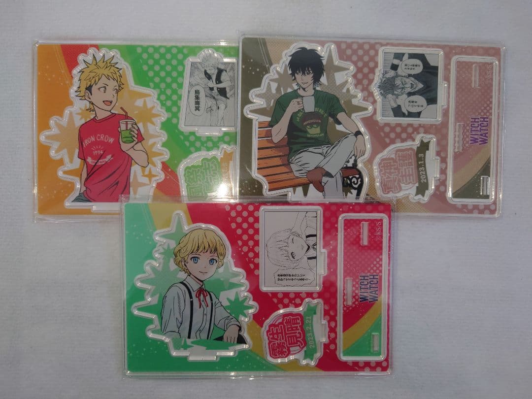 ウィッチウォッチ バースデー 缶バッジ アクリルスタンド