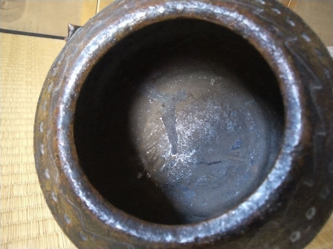 江戸初期～前期　内ヶ磯窯古高取水指　骨董　古美術　茶道具　朝鮮唐津　珍品