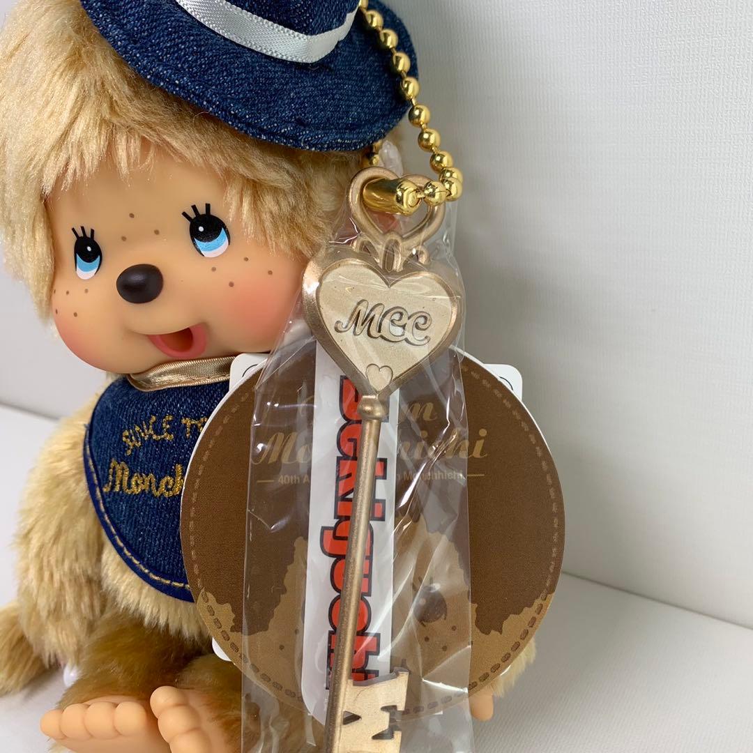 新品 40周年 デニム 男の子 モンチッチ monchhichi 499