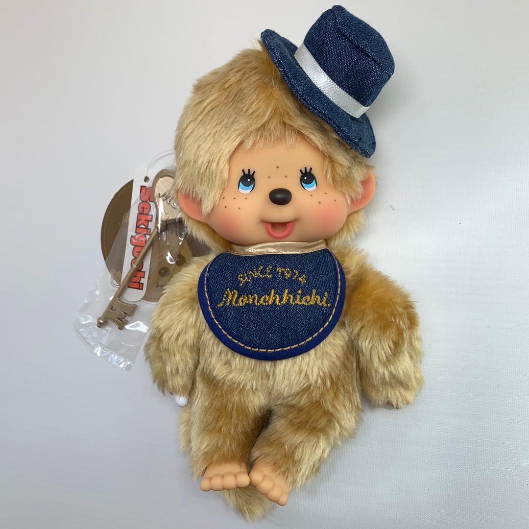 新品 40周年 デニム 男の子 モンチッチ monchhichi 499