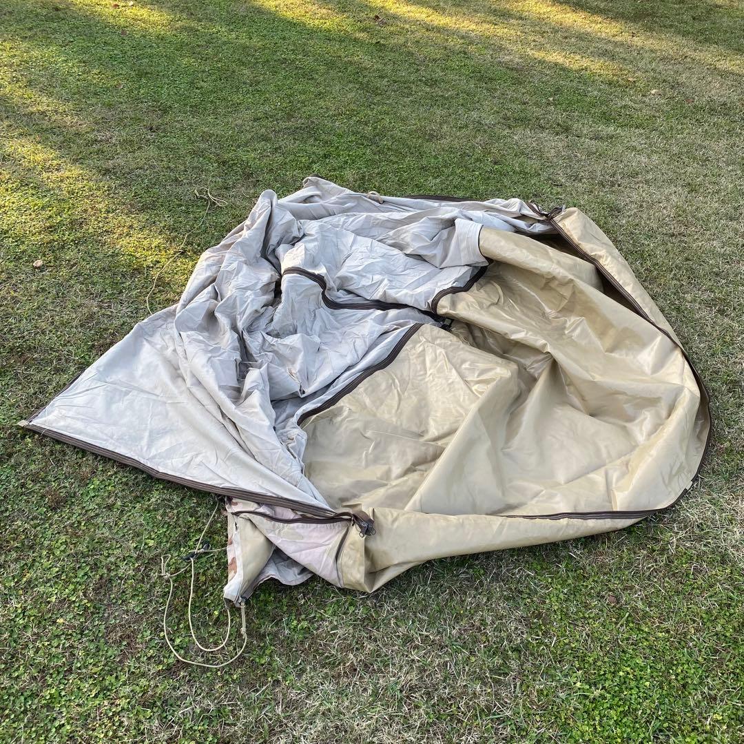 オランダ軍　テント　ポール・ペグ付　正規品　デザートカモ①　コンディション良