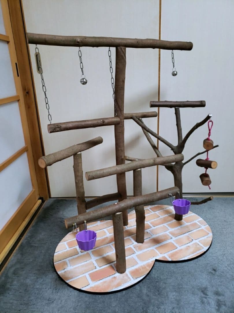 オウムスタンド&止まり木(コメント用)