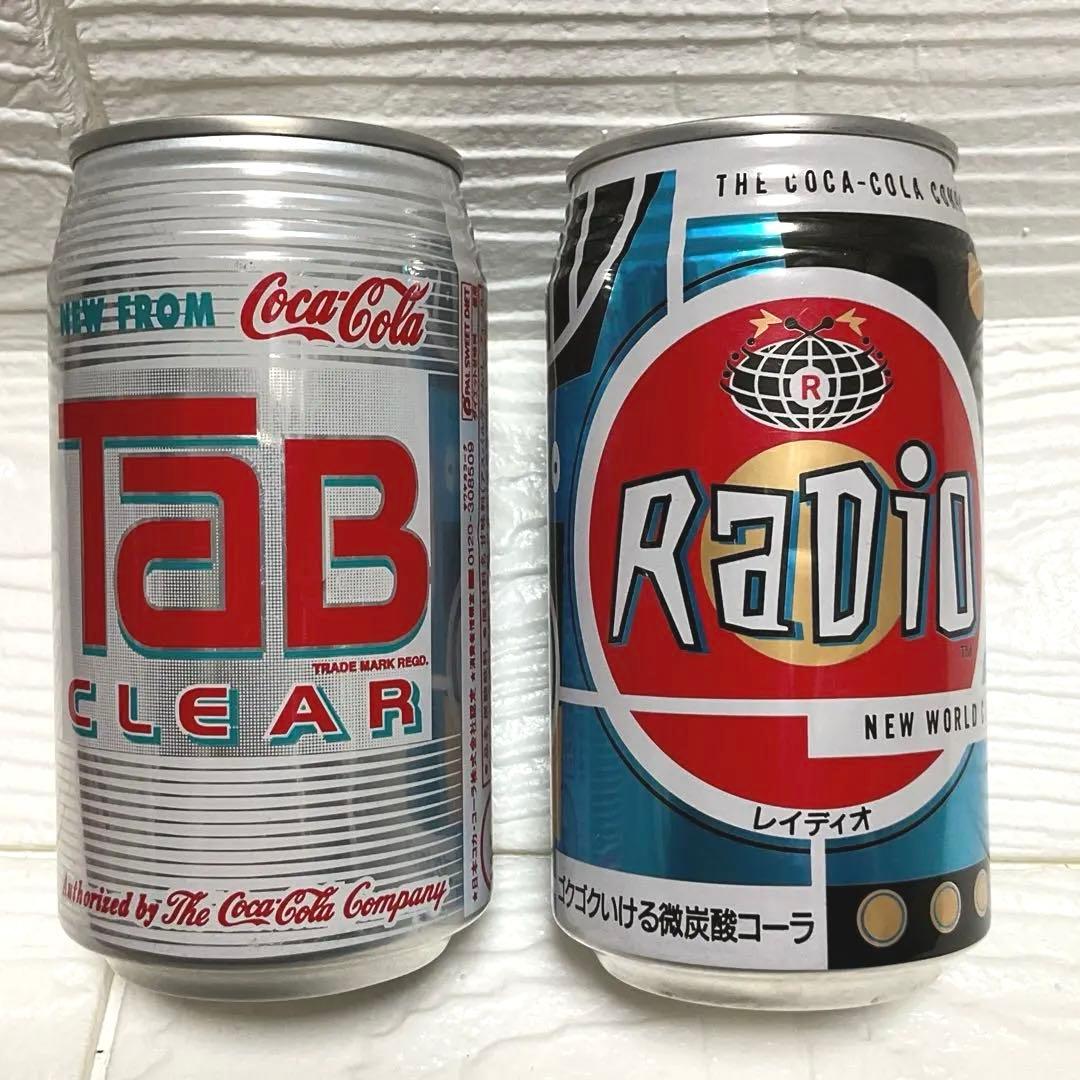 空缶）TAB CLEARタブクリア　RADIO レディオ　初期型　セット