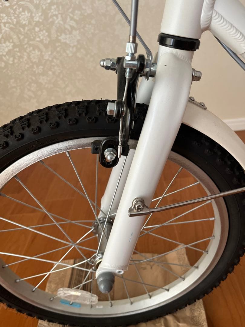 KhodaaBloom コーダブルーム子供用自転車 ホワイト 前バスケット付き