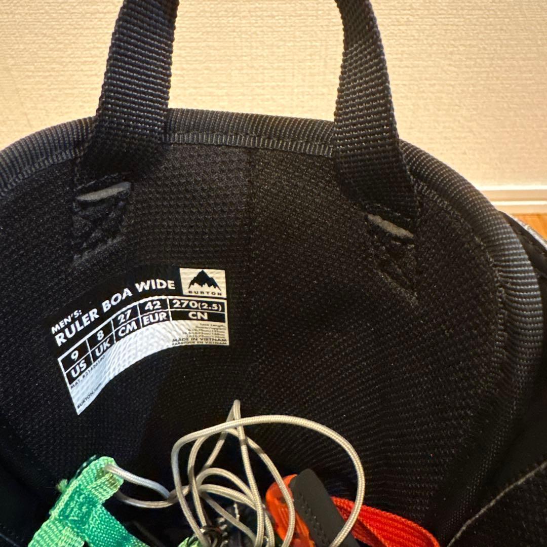 ジャンク品片足バートンRULER スノーボードブーツ ブラック