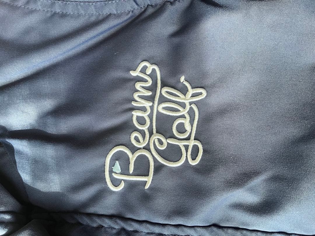 Beams Golf フード付きジャケット ネイビー　防寒　アウター